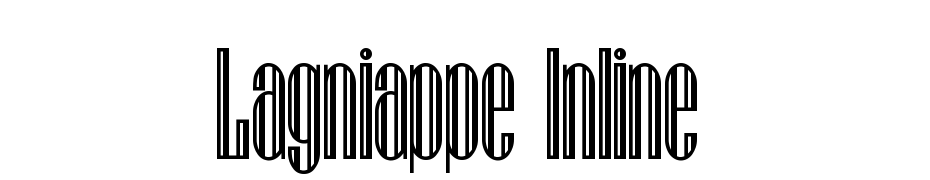 Lagniappe Inline cкачати шрифт безкоштовно